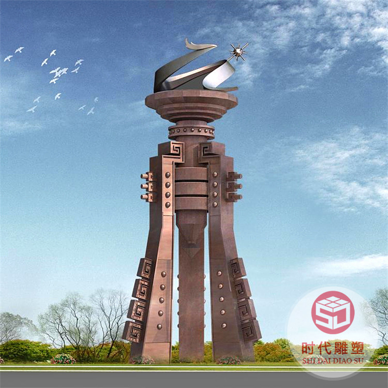 不銹鋼鏤空月牙雕塑地產(chǎn)小區(qū)售樓處門(mén)庭水景景觀發(fā)光圓環(huán)月亮雕塑