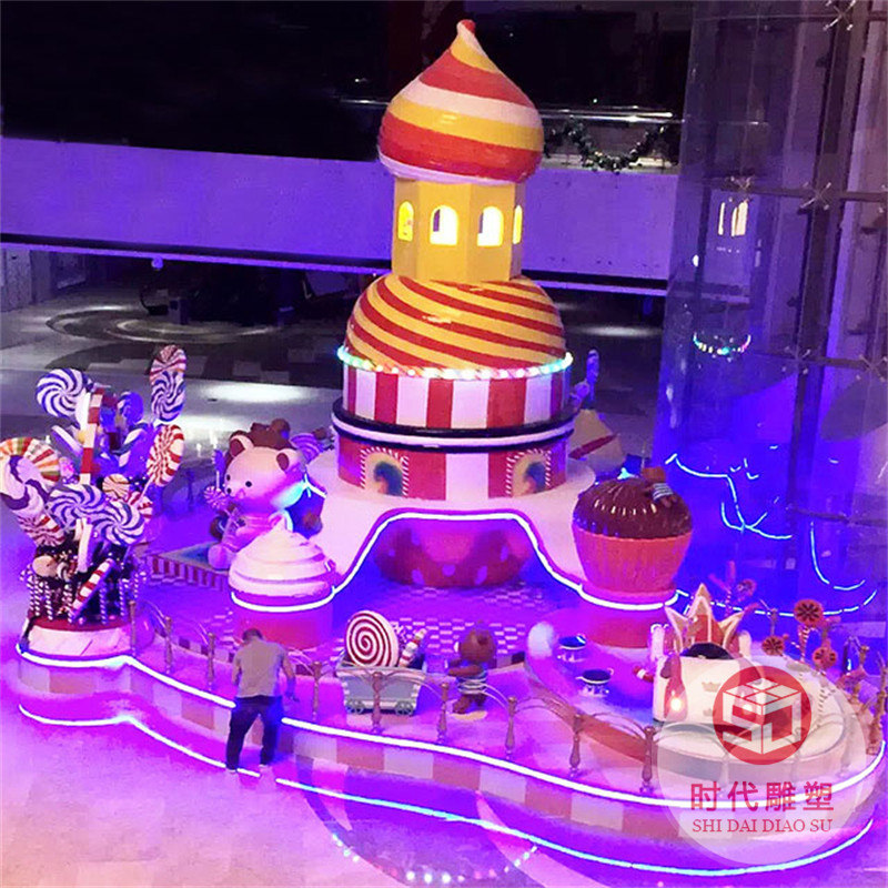 網(wǎng)紅卡通布朗熊可妮兔大擺件戶外玻璃鋼雕塑店鋪商場(chǎng)模型裝飾美陳